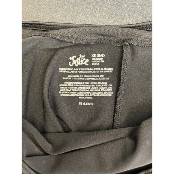 JUSTICE Girl’s Long Sleeve Dance/Gymnastic Leotard / Size: XS 5/6 - Picture 3 of 6